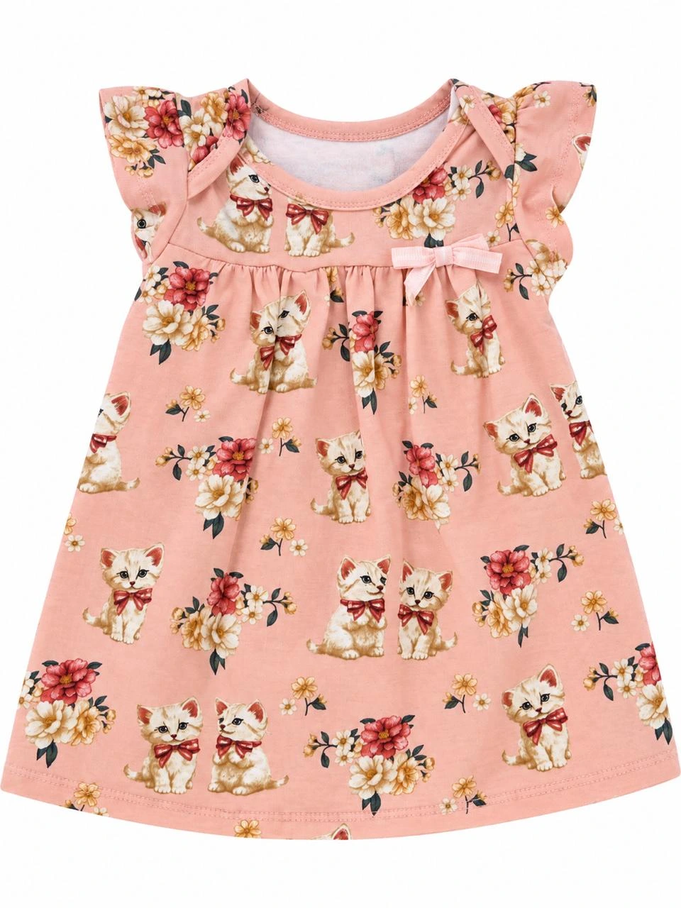 VESTIDO FEMININO ROSA SORBET MORANGO MILON