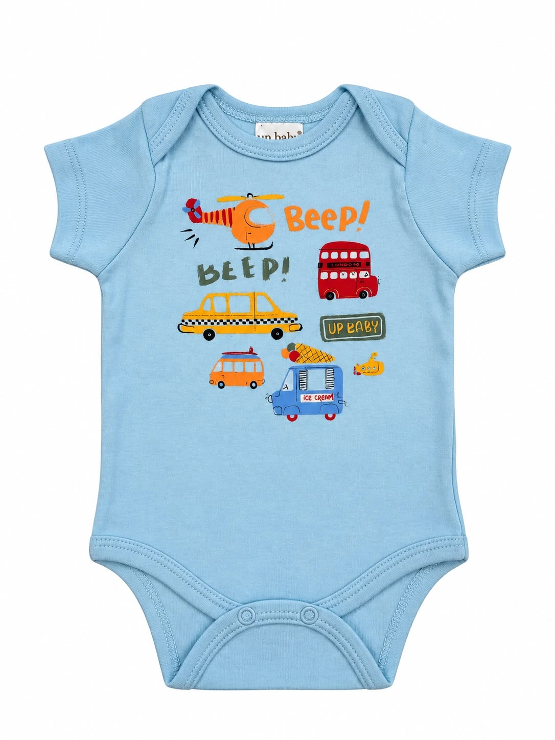 BODY MANGA CURTA  ESTAMPADA UP BABY