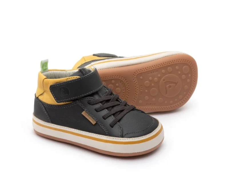 TÊNIS CANO ALTO BEBE EM COURO ALLEY TIP TOEY JOEY