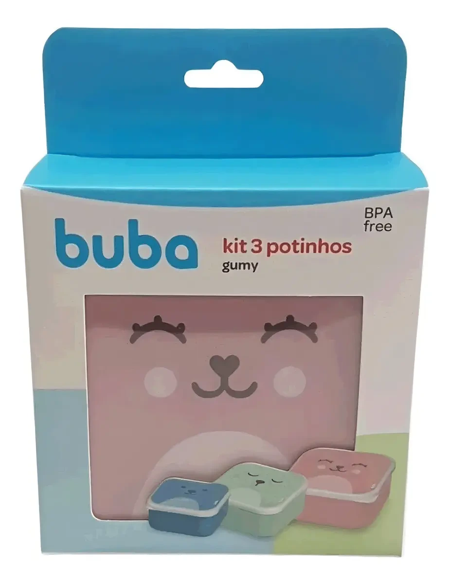 KIT 03 POTINHOS GUMY P240 ML  M390 ML  G550 ML