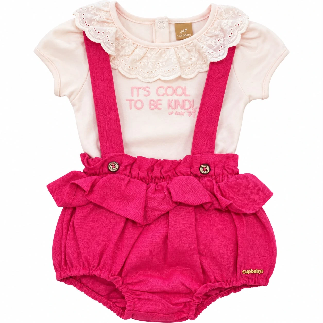 CONJUNTO TAPA FRALDAS TECIDO E BODY EM SUEDINE UP BABY