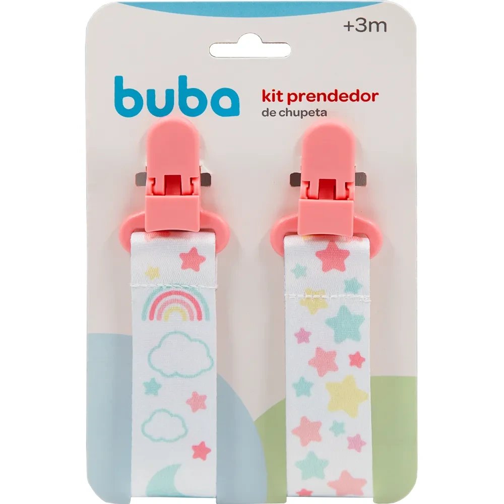 KIT COM 2 PRENDEDORES DE CHUPETA