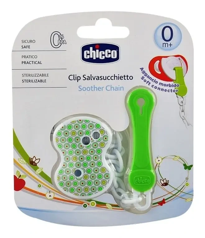 CLIP CHUPETA COM CORRENTE - NEUTRO