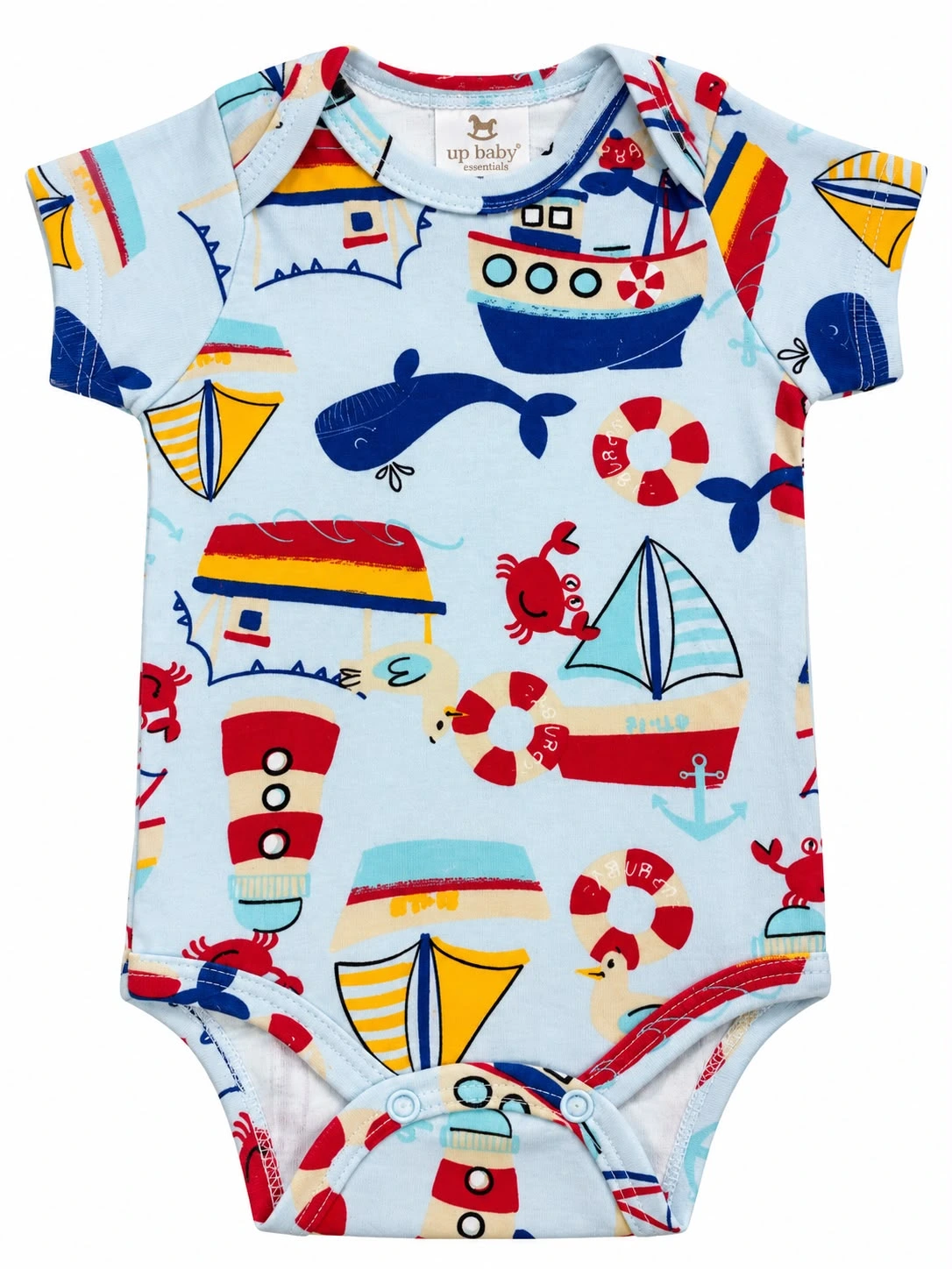 BODY MANGA CURTA EM SUEDINE UP BABY
