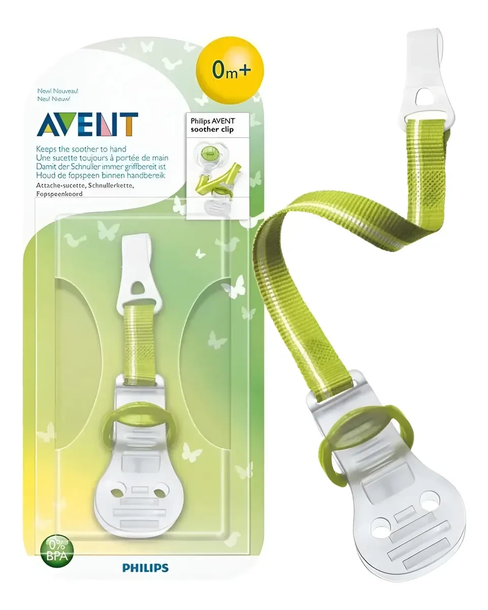 PRENDEDOR DE CHUPETA VERDE AVENT