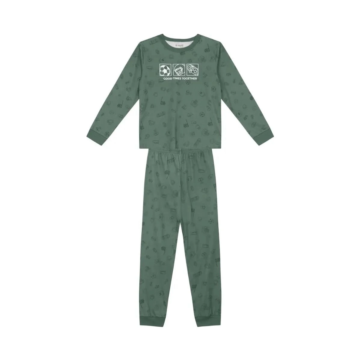 PIJAMA CAMISETA E CALÇA MEIA MALHA BRANDILI