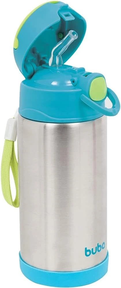 COPO TÉRMICO PAREDE DUPLA COM CANUDO 400 ML
