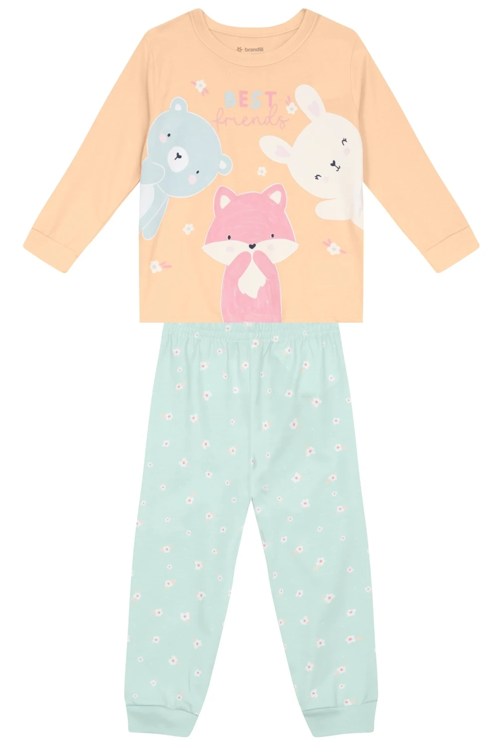 PIJAMA BLUSA E CALÇA MEIA MALHA