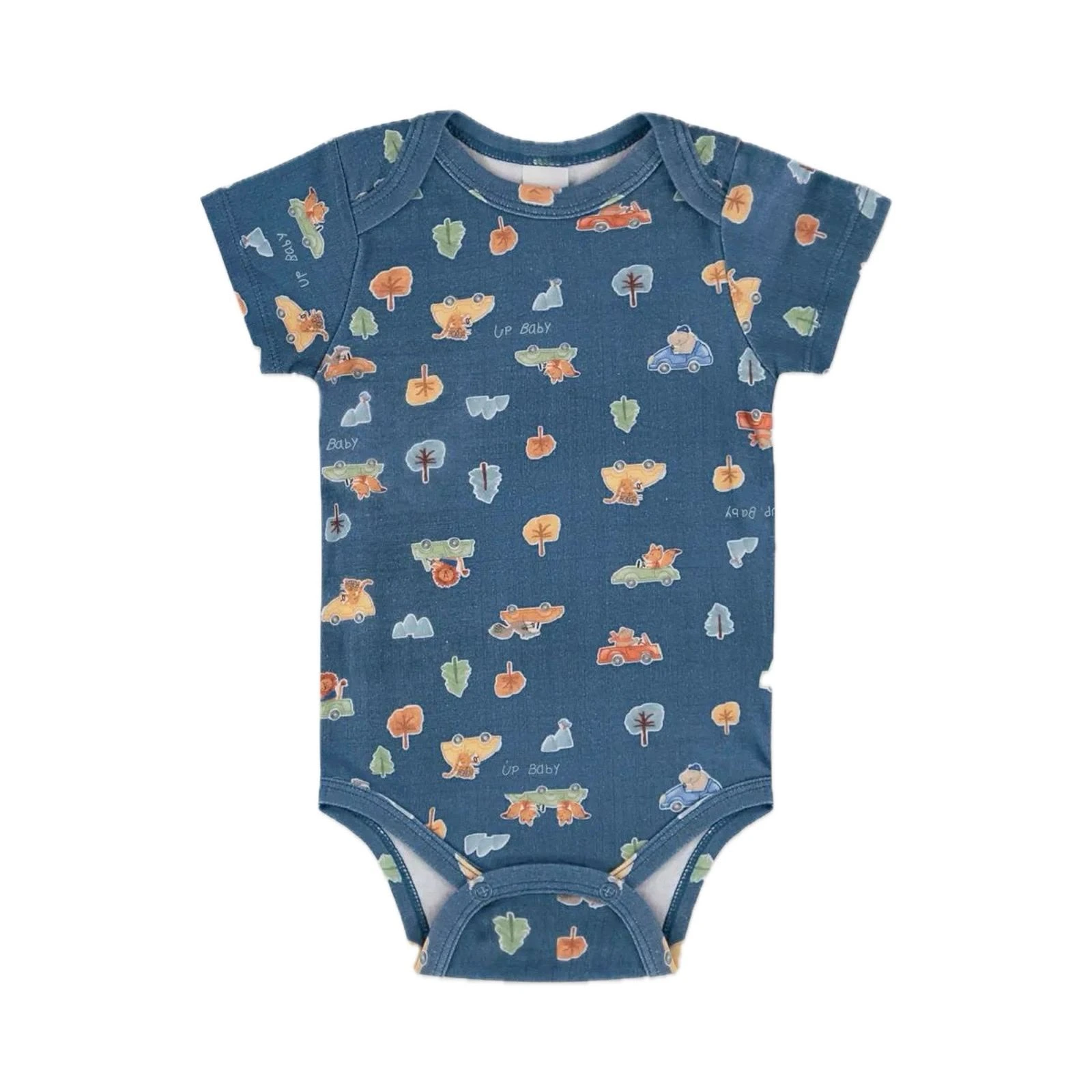 BODY MANGA CURTA EM SUEDINE UP BABY