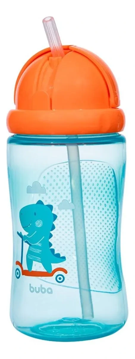 GARRAFINHA DINO PATINETE AZUL 400 ML