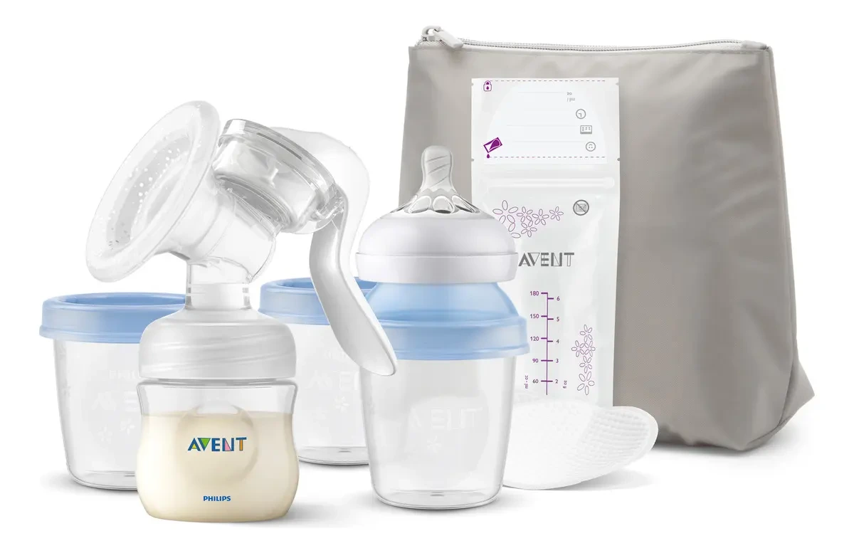 KIT AMAMENTAÇÃO COM EXTRATOR MANUAL DE LEITE PETÁLA PHILIPS AVENT