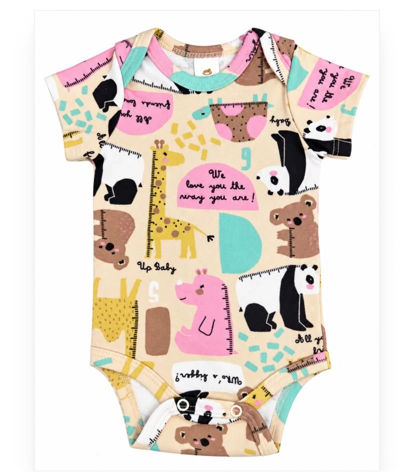 BODY MANGA CURTA EM SUEDINE UP BABY