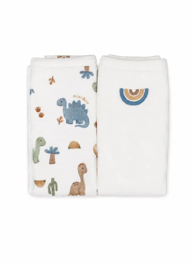 KIT 2 TOALHAS DE BOCA DINOS