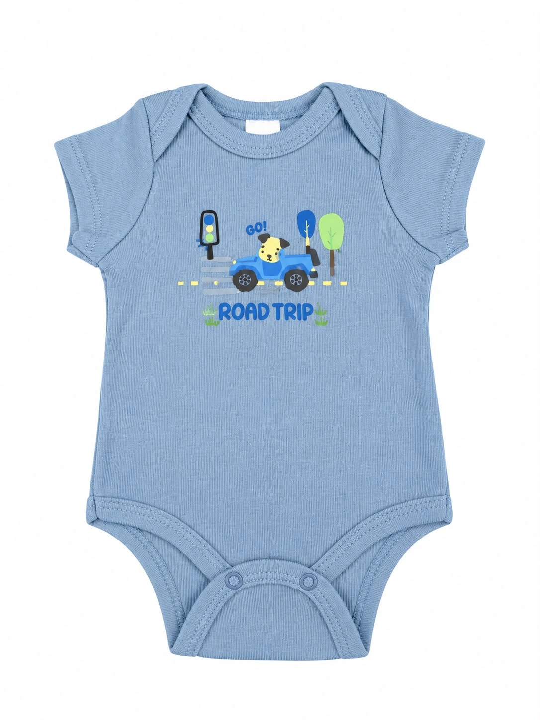 BODY MANGA CURTA EM SUEDINE UP BABY
