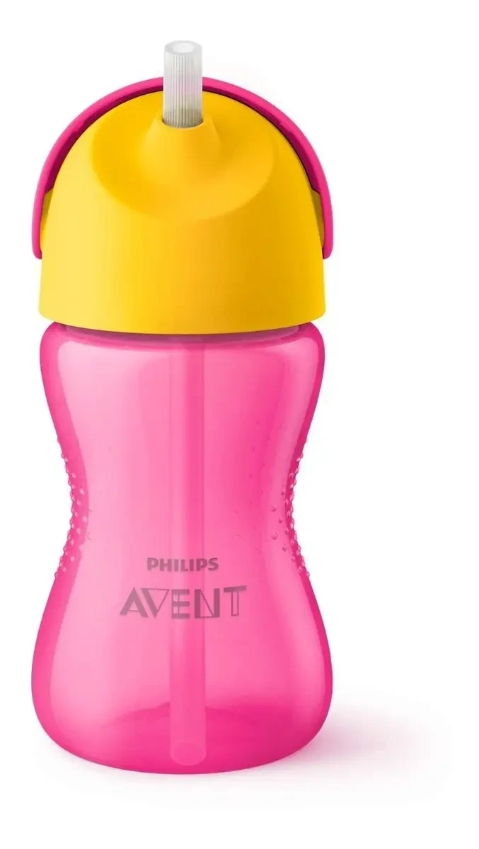 COPO COM CANUDO CURVADO 300 ML