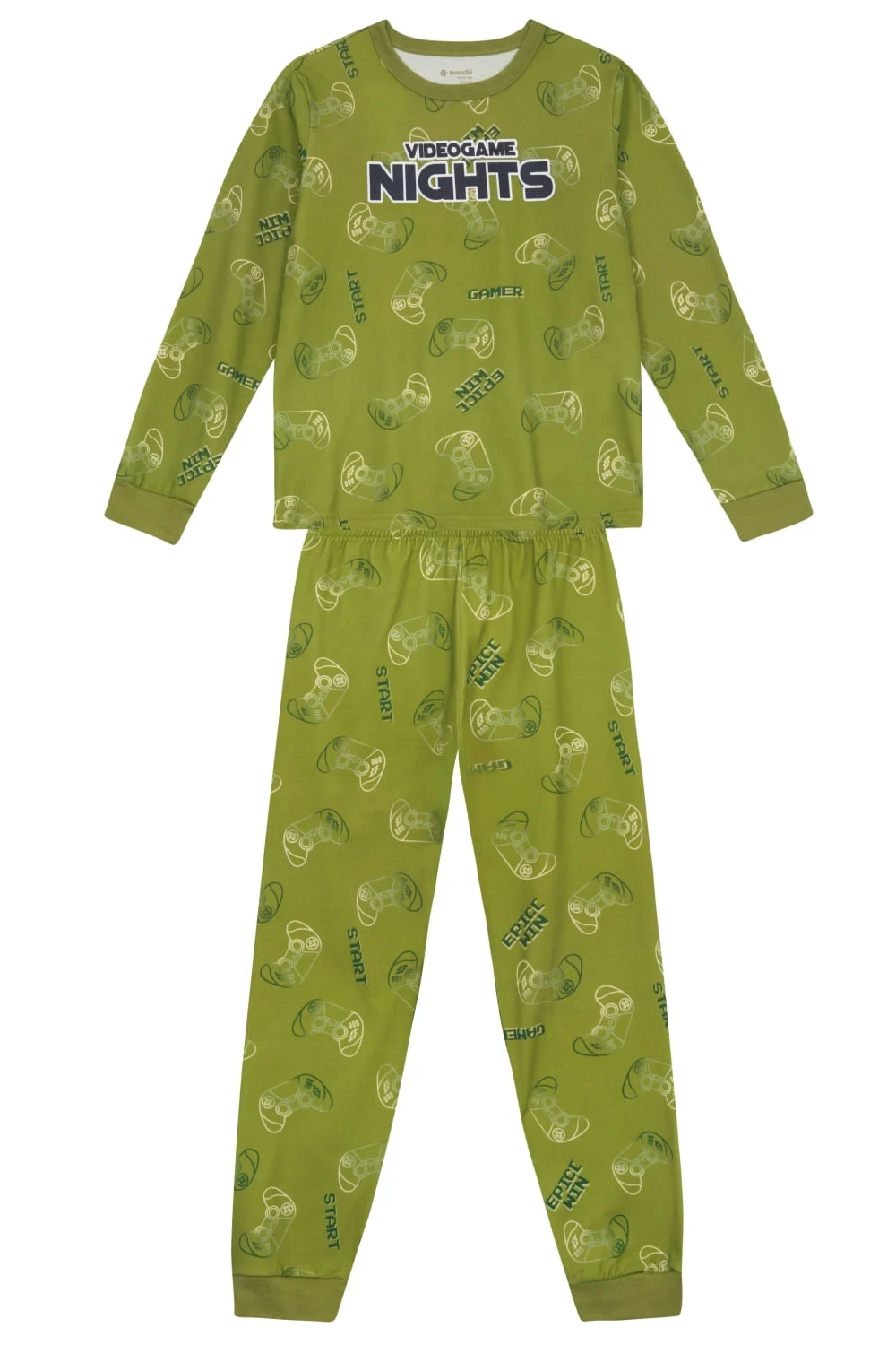 PIJAMA BLUSA E CALÇA MEIA MALHA BRANDILI