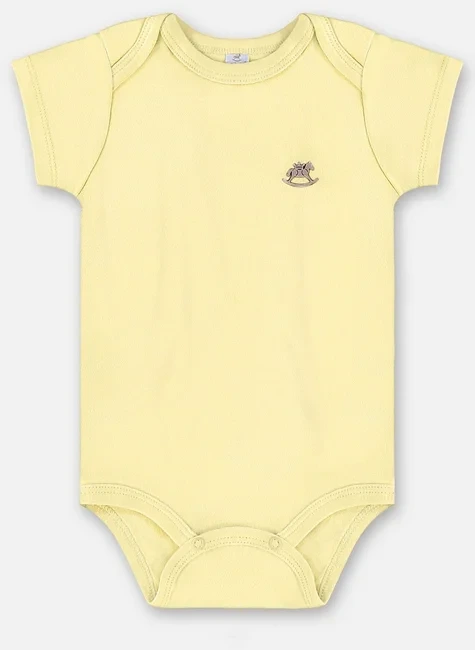 BODY MANGA CURTA EM SUEDINE UP BABY