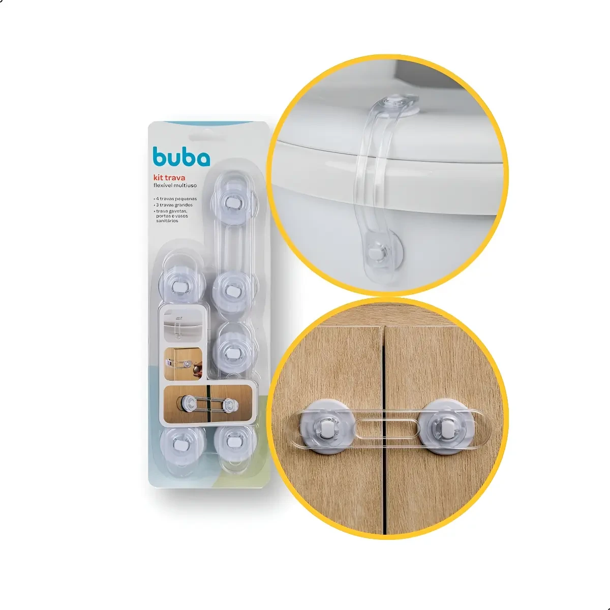KIT 7 TRAVAS FLEXÍVEIS MULTIÚSO
